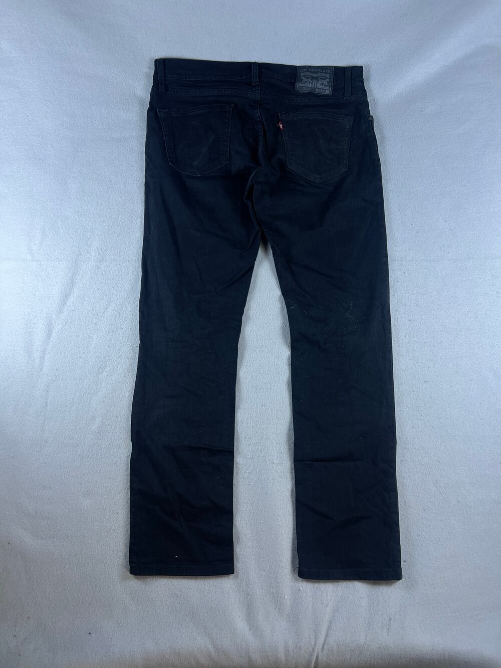 Levi's 511 Jeans Mens 33x30 Black Straight Leg Slim Fit Denim Classic Stretch